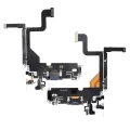 Charging Port Flex Cable For iPhone 13 Pro (Aftermarket Plus) (Sierra Blue)