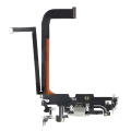 Charging Port Flex Cable For iPhone 13 Pro Max (Aftermarket Plus) (Silver)