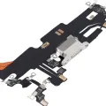 Charging Port Flex Cable For iPhone 13 Pro Max (Aftermarket Plus) (Silver)