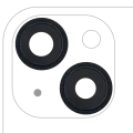 Back Camera Lens With Bracket & Bezel For iPhone 13 / 13 Mini (2 Piece Set) (Real Sapphire) (Premium) (Midnight)