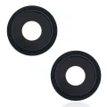 Back Camera Lens With Bracket & Bezel For iPhone 13 / 13 Mini (2 Piece Set) (Real Sapphire) (Premium) (Midnight)