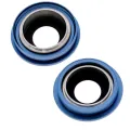Back Camera Lens With Bracket & Bezel For iPhone 13 / 13 Mini (2 Piece Set) (Real Sapphire) (Premium) (Blue)