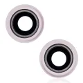 Back Camera Lens With Bracket & Bezel For iPhone 13 / 13 Mini (2 Piece Set) (Real Sapphire) (Premium) (Pink)