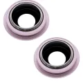 Back Camera Lens With Bracket & Bezel For iPhone 13 / 13 Mini (2 Piece Set) (Real Sapphire) (Premium) (Pink)