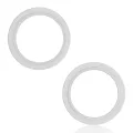 Back Camera Bezel Ring Only For iPhone 13 / 13 Mini (Starlight) (2 Piece Set)