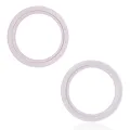 Back Camera Bezel Ring Only For iPhone 13 / 13 Mini (Pink) (2 Piece Set)