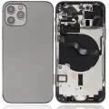 Back Housing W/ Small Parts For iPhone 12 Pro (EU / Global Version) (Aftermarket Plus) (Graphite)