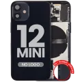 Back Housing W/ Small Parts For iPhone 12 Mini (EU / Global Version) (Aftermarket Plus) (Black)