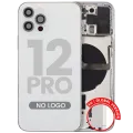 Back Housing W/ Small Parts For iPhone 12 Pro (EU / Global Version) (Aftermarket Plus) (Silver)