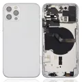 Back Housing W/ Small Parts For iPhone 12 Pro (EU / Global Version) (Aftermarket Plus) (Silver)
