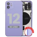 Back Housing W/ Small Parts For iPhone 12 (EU / Global Version) (Aftermarket Plus) (Purple)