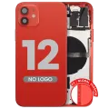 Back Housing W/ Small Parts For iPhone 12 (EU / Global Version) (Aftermarket Plus) (Red)