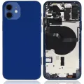Back Housing W/ Small Parts For iPhone 12 (EU / Global Version) (Aftermarket Plus) (Blue)