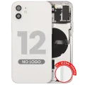 Back Housing W/ Small Parts For iPhone 12 (EU / Global Version) (Aftermarket Plus) (White)