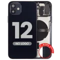 Back Housing W/ Small Parts For iPhone 12 (EU / Global Version) (Aftermarket Plus) (Black)