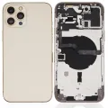 Back Housing W/ Small Parts For iPhone 12 Pro Max (EU / Global Version) (Aftermarket Plus) (Gold)