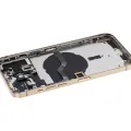 Back Housing W/ Small Parts For iPhone 12 Pro Max (EU / Global Version) (Aftermarket Plus) (Gold)