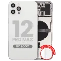 Back Housing W/ Small Parts For iPhone 12 Pro Max (EU / Global Version) (Aftermarket Plus) (Silver)