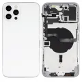 Back Housing W/ Small Parts For iPhone 12 Pro Max (EU / Global Version) (Aftermarket Plus) (Silver)