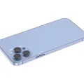 Back Housing W/ Small Parts For iPhone 13 Pro Max (EU / Global Version) (Aftermarket Plus) (Sierra Blue)