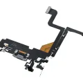Charging Port Flex Cable For iPhone 13 Pro (Premium) (Silver)
