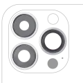 Back Camera Lens With Bracket & Bezel For iPhone 13 Pro / 13 Pro Max (Aftermarket Plus) (Silver)