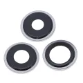 Back Camera Lens With Bracket & Bezel For iPhone 13 Pro / 13 Pro Max (Aftermarket Plus) (Silver)