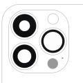 Back Camera Lens (Glass Only) With Adhesive For iPhone 13 Pro / 13 Pro Max (3 Piece Set) (Aftermarket Plus) (10 Pack)