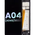 LCD Assembly With Frame For Samsung Galaxy A04 (A045 / 2022) (Service Pack) (All Colors)