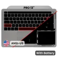 Top Case with Battery and Keyboard (ANSI US) For MacBook Pro 13" A2338 (2020) (Used OEM Pull: Grade A) (M1) (Space Gray)