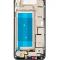 LCD Assembly With Frame For LG Q60 (Single Card Version) / K50 (2019 / X520) (Refurbished) (Aurora Black)