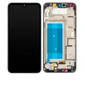 LCD Assembly With Frame For LG Q60 (Single Card Version) / K50 (2019 / X520) (Refurbished) (Silver)