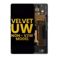 OLED Assembly With Frame For LG Velvet 5G (Non-Verizon 5G UW Frame) (Refurbished) (Black)