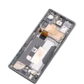 OLED Assembly With Frame For LG Velvet 5G (Non-Verizon 5G UW Frame) (Refurbished) (Black)