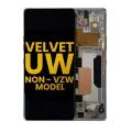 OLED Assembly With Frame For LG Velvet 5G (Non-Verizon 5G UW Frame) (Refurbished) (Silver)