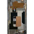 OLED Assembly With Frame For LG Velvet 5G (Non-Verizon 5G UW Frame) (Refurbished) (Silver)