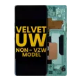 OLED Assembly With Frame For LG Velvet 5G (Non-Verizon 5G UW Frame) (Refurbished) (Green)