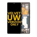 OLED Assembly With Frame For LG Velvet 5G (Verizon 5G UW Frame Only) (Refurbished) (Gray)