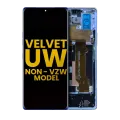 OLED Assembly With Frame For LG Velvet 5G (Non-Verizon 5G UW Frame) (Refurbished) (Blue)