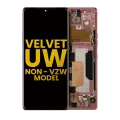 OLED Assembly With Frame For LG Velvet 5G (Non-Verizon 5G UW Frame) (Refurbished) (Red)