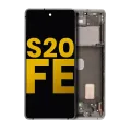 OLED Assembly With Frame For Samsung Galaxy S20 FE 4G / 5G (Refurbished) (Cloud White)