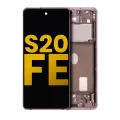 OLED Assembly With Frame For Samsung Galaxy S20 FE 4G / 5G (Refurbished) (Cloud Lavender)