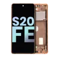 OLED Assembly With Frame For Samsung Galaxy S20 FE 4G / 5G (Service Pack) (Cloud Orange)