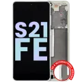Дисплейний модуль (OLED) з рамкою для Samsung Galaxy S21 FE 5G (US & International Version) (Service Pack) (Olive Green)