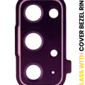 Back Camera Lens With Cover Bezel Ring For Samsung Galaxy S20 FE 4G / 5G (Purple)