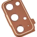Back Camera Lens With Cover Bezel Ring For Samsung Galaxy S20 FE 4G / 5G (Cloud Orange)