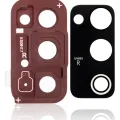 Back Camera Lens With Cover Bezel Ring For Samsung Galaxy S20 FE 4G / 5G (Cloud Red)