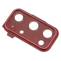 Back Camera Lens With Cover Bezel Ring For Samsung Galaxy S20 FE 4G / 5G (Cloud Red)