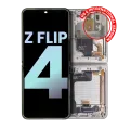 Inner OLED Assembly With Frame For Samsung Galaxy Z Flip 4 5G (US & International) (Service Pack) (White)