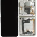 Inner OLED Assembly With Frame For Samsung Galaxy Z Flip 4 5G (US & International) (Service Pack) (White)
